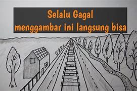 Menggambar Pemandangan 1 Titik Hilang